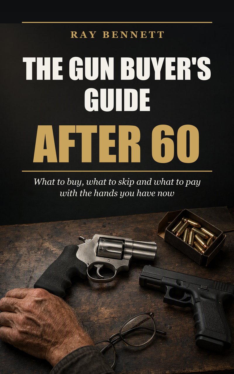 The Gun Buyer's Guide After 60 by Ray Bennett, book cover